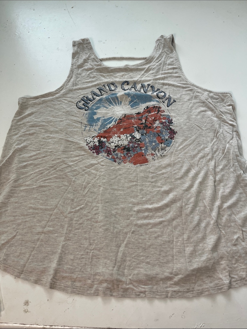 Maurices 0X Grand Canyon Sleeveless Graphic Tank Top